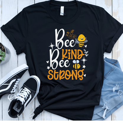 Kind & Strong Bee Unisex Jersey Tee - Beebloomify