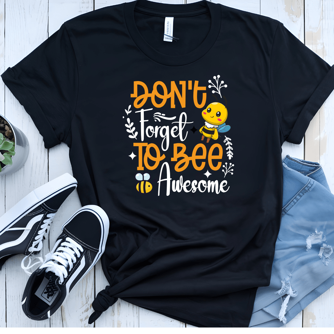 Don't Forget To Bee Awesome Unisex Jersey Tee - Beebloomify