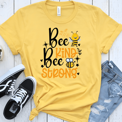 Kind & Strong Bee Unisex Jersey Tee - Beebloomify