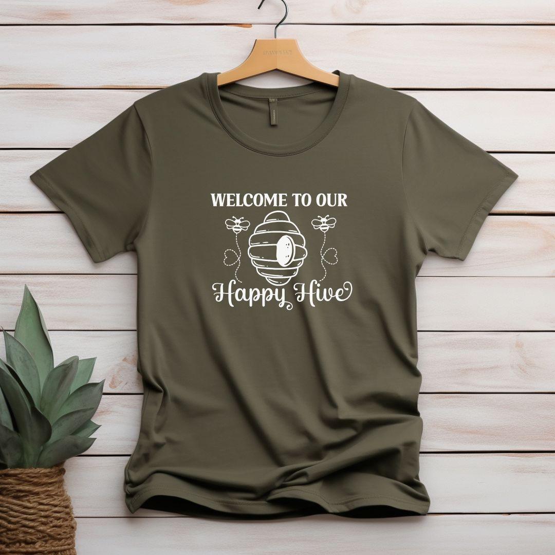 WELCOME TO OUR HAPPY HIVE T-shirt - Beebloomify