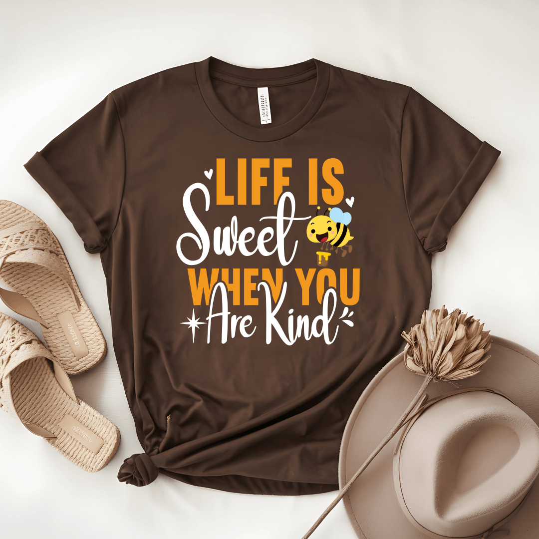 Life Is Sweet When You Are Kind Unisex Jersey Tee - Beebloomify