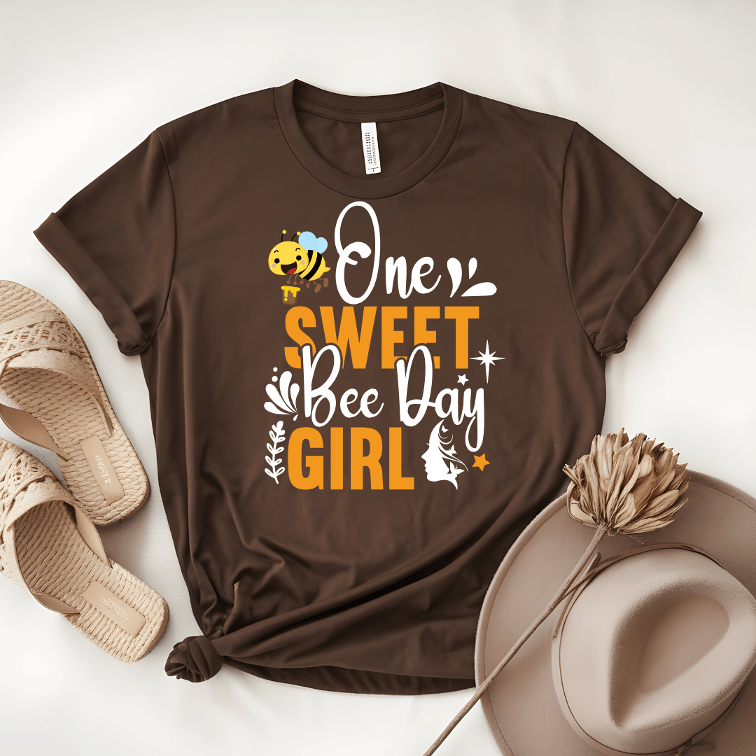 One Sweet Bee Day Girl Tee - Beebloomify