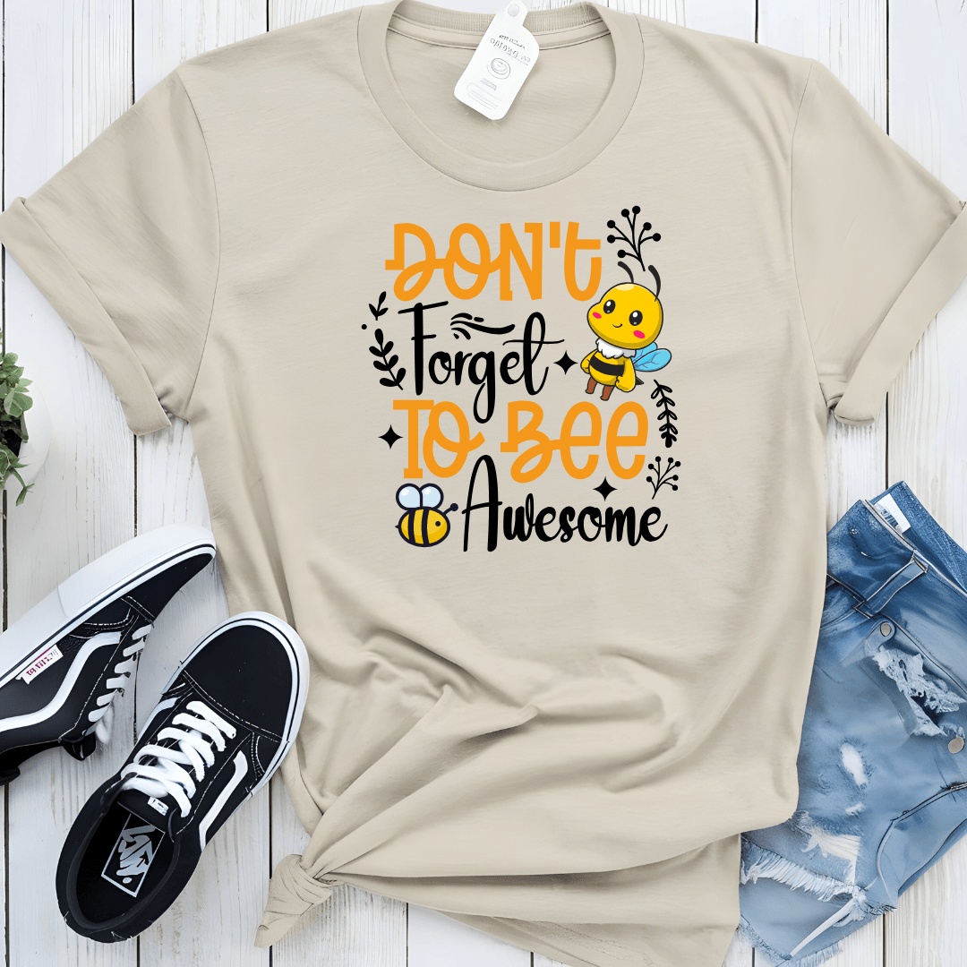 Don't Forget To Bee Awesome Unisex Jersey Tee - Beebloomify