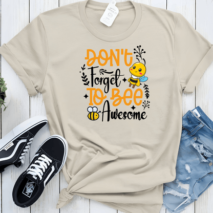 Don't Forget To Bee Awesome Unisex Jersey Tee - Beebloomify