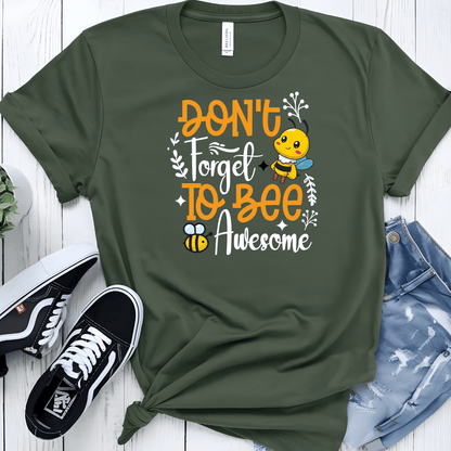 Don't Forget To Bee Awesome Unisex Jersey Tee - Beebloomify