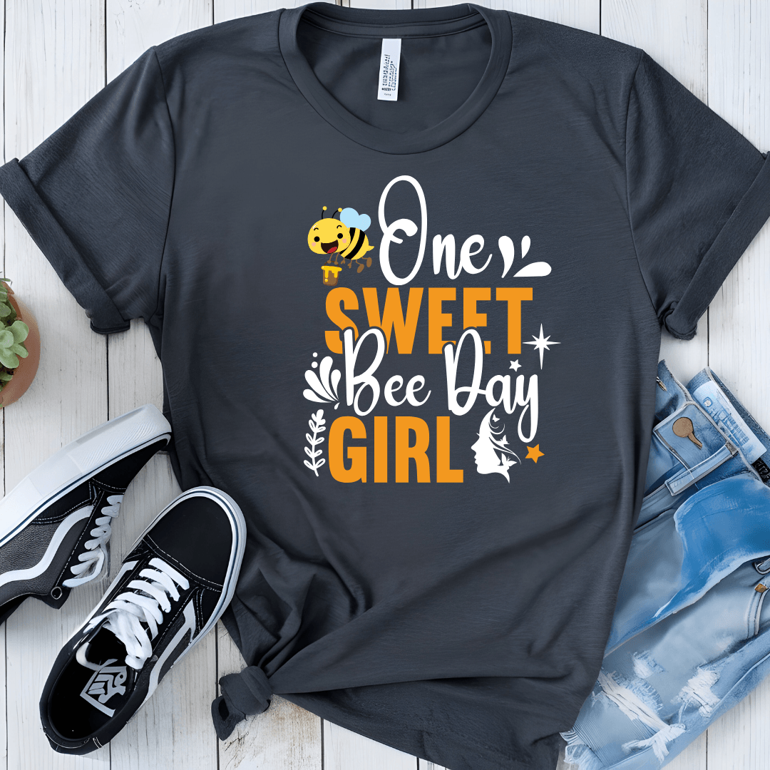 One Sweet Bee Day Girl Tee - Beebloomify