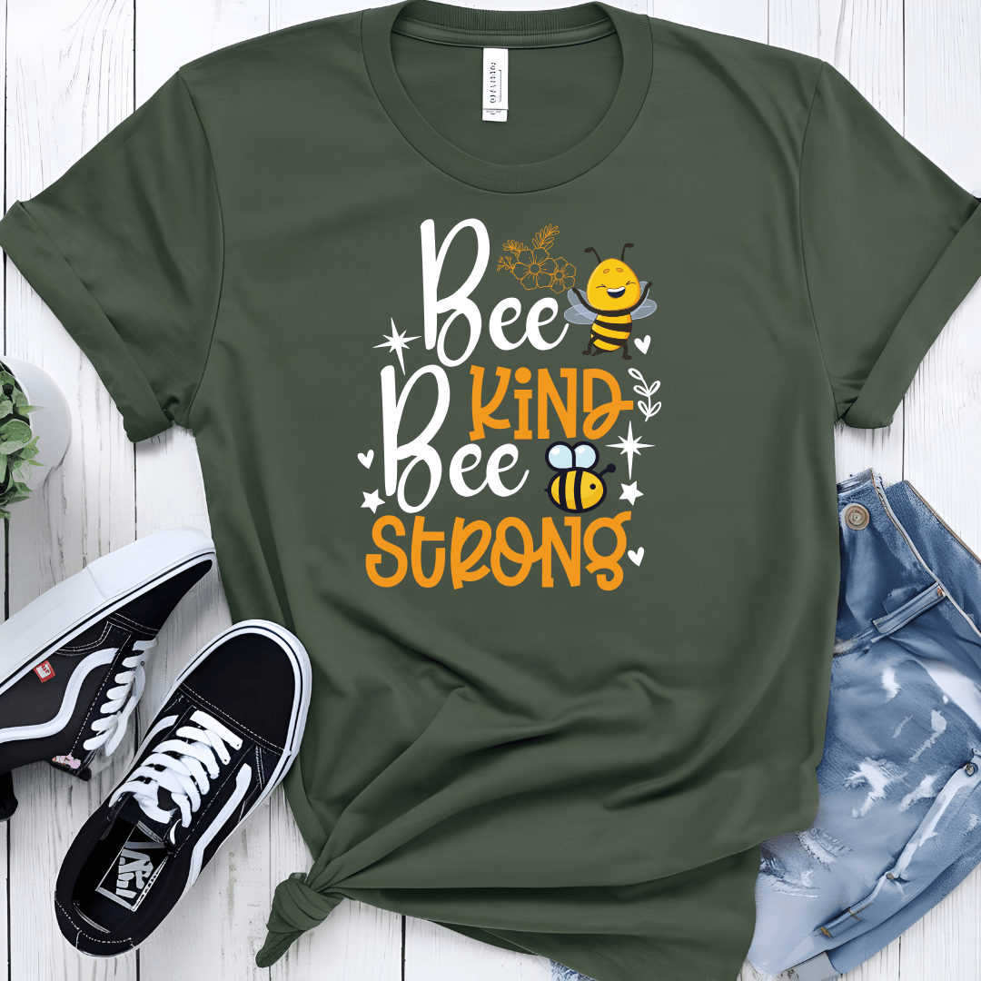 Kind & Strong Bee Unisex Jersey Tee - Beebloomify