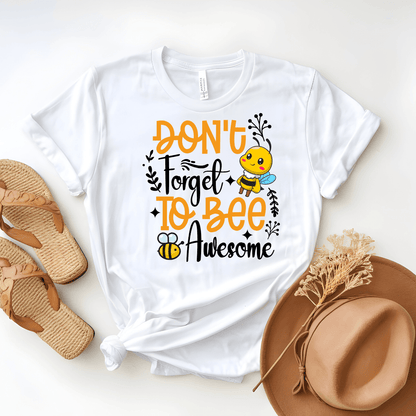 Don't Forget To Bee Awesome Unisex Jersey Tee - Beebloomify