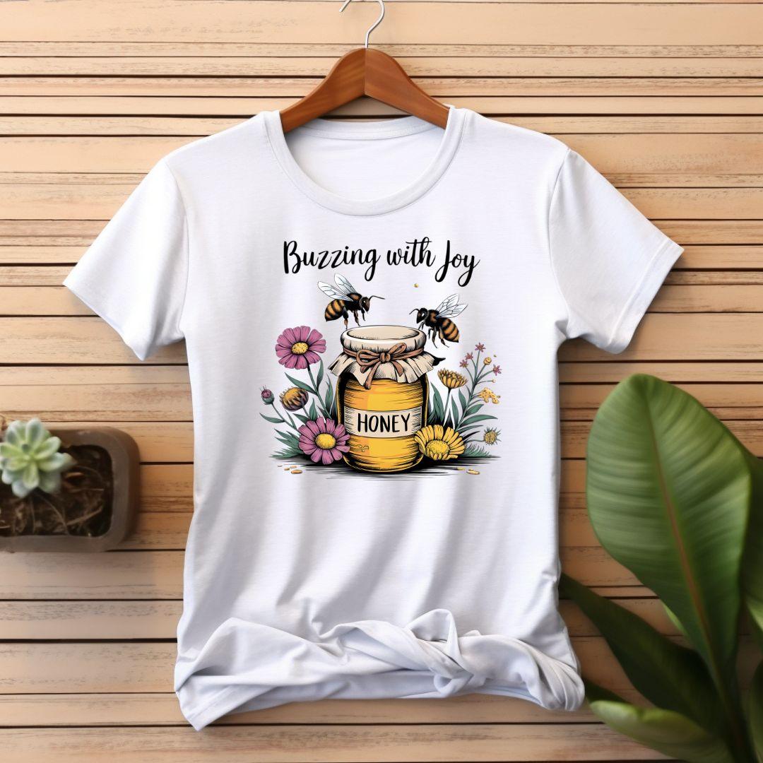 Buzzing with Joy T-shirt - Beebloomify