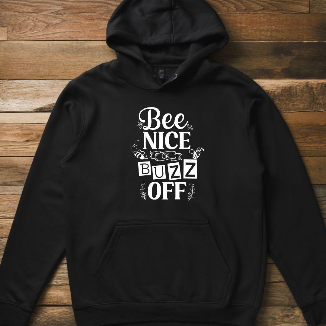 BEE NICE OR BUZZ OFF Unisex Heavy Blend™ hoodie - Beebloomify