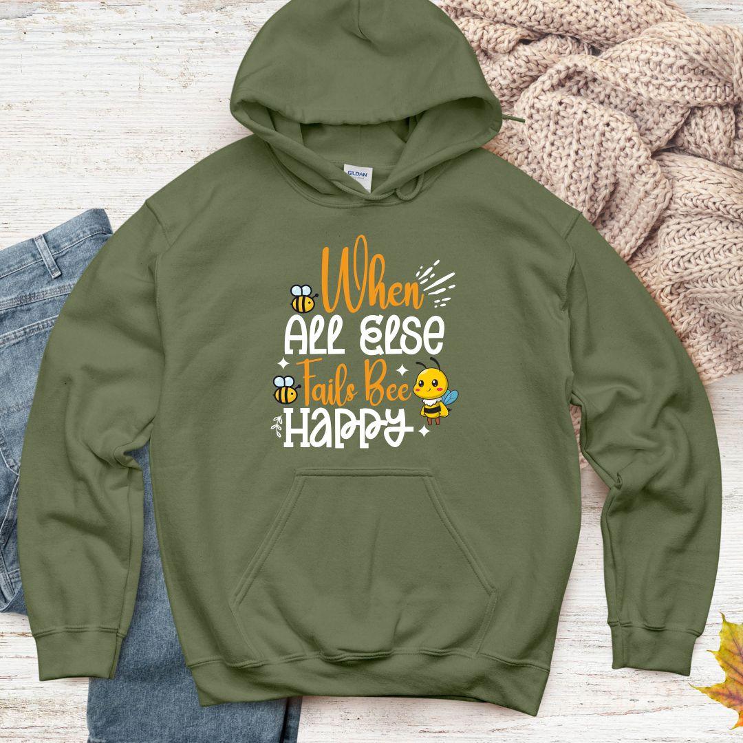 When All Else Fails Bee Happy Unisex Heavy Blend™ hoodie - Beebloomify