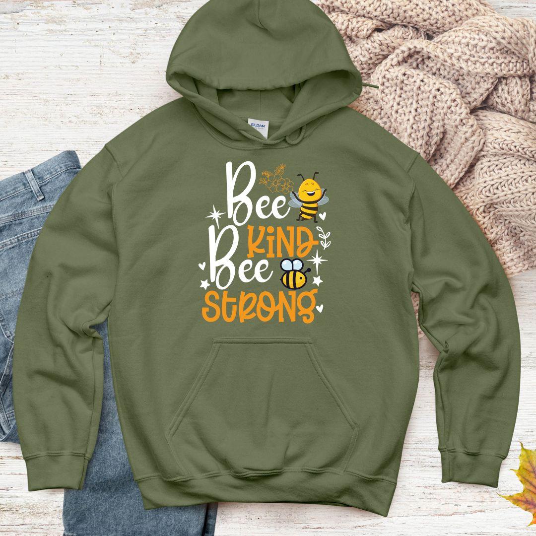 Bee Kind Be strong Unisex Heavy Blend™ hoodie - Beebloomify