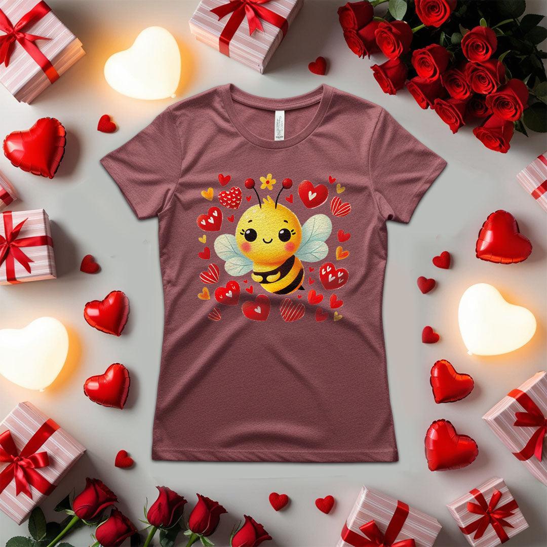 Bee Surrounded By Hearts-shirt - Beebloomify