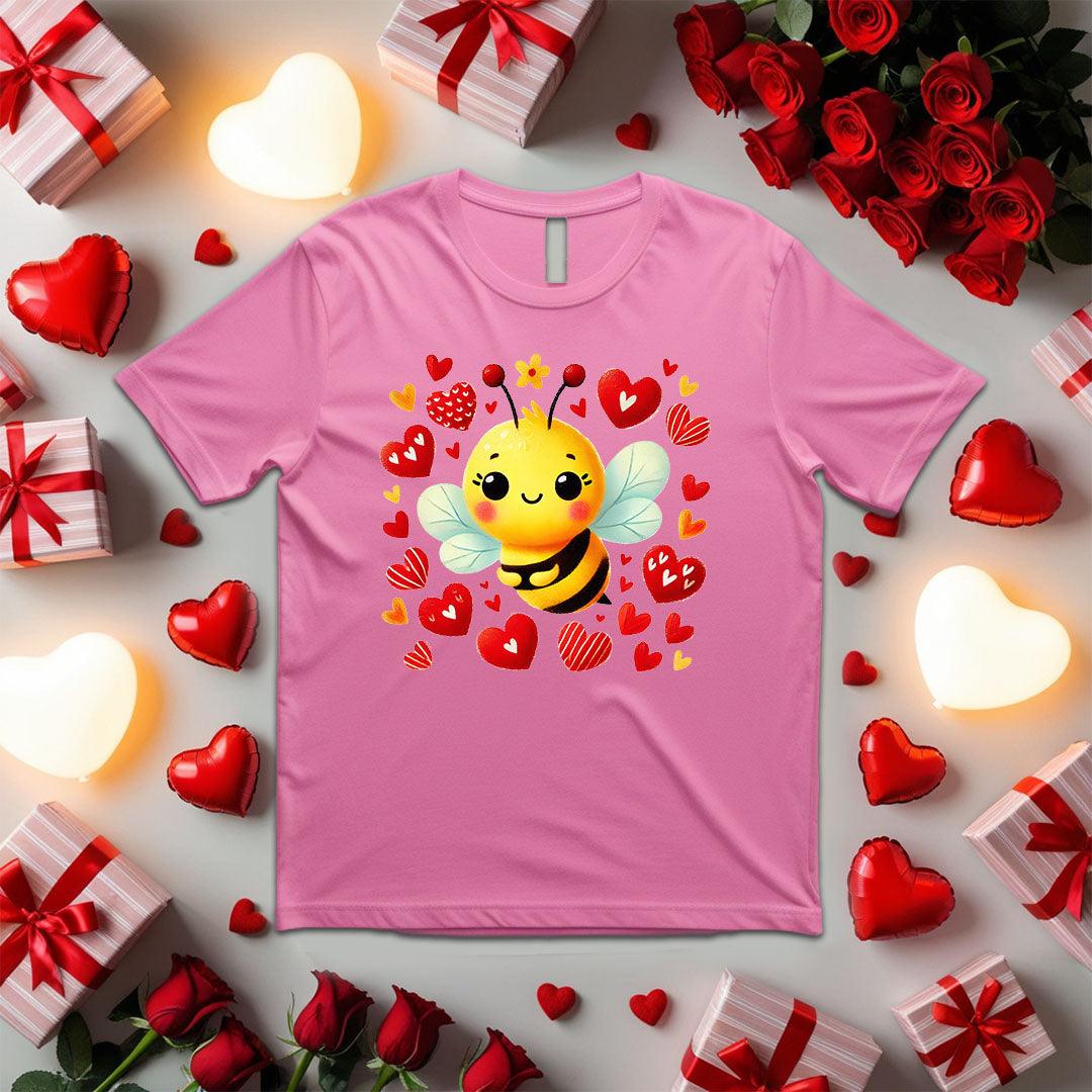 Bee Surrounded By Hearts-shirt - Beebloomify