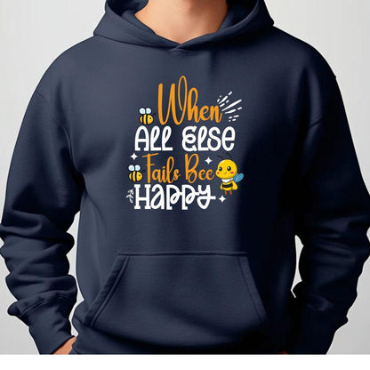 When All Else Fails Bee Happy Unisex Heavy Blend™ hoodie - Beebloomify