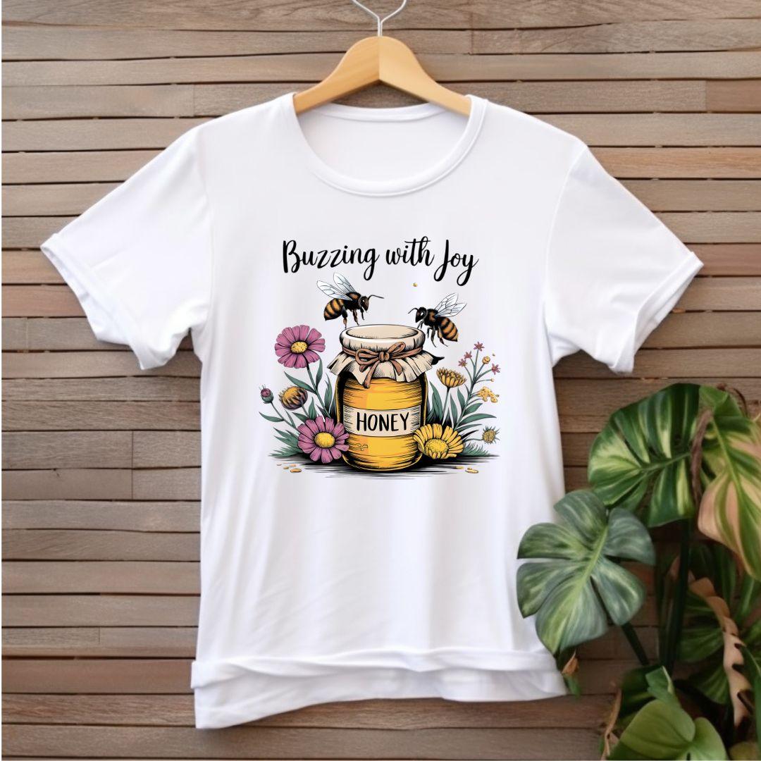 Buzzing with Joy T-shirt - Beebloomify