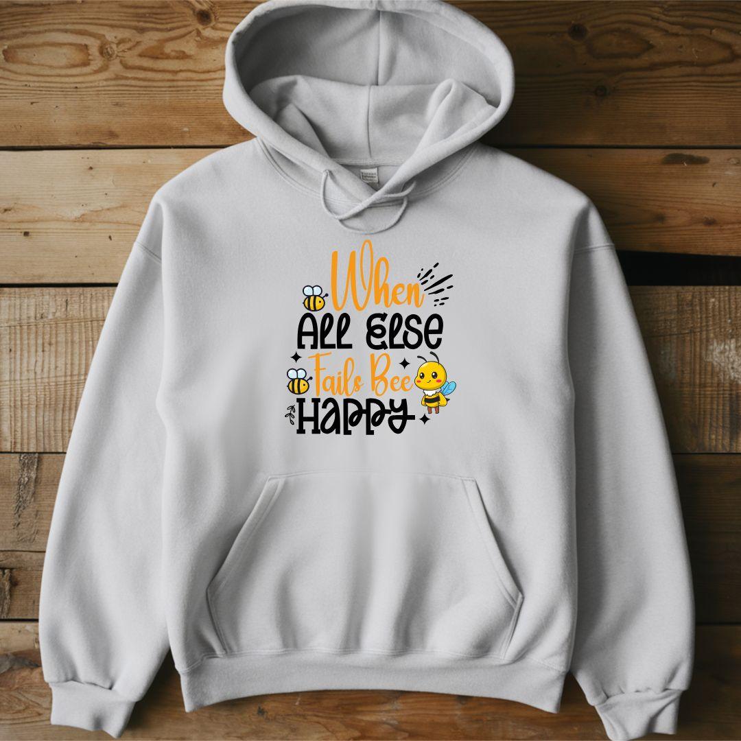 When All Else Fails Bee Happy Unisex Heavy Blend™ hoodie - Beebloomify