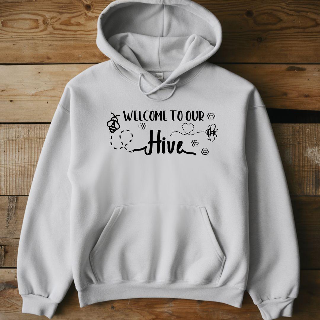 WELCOME TO OUR HIVE Unisex Heavy Blend™ hoodie - Beebloomify