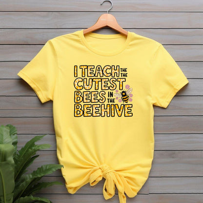 I teache the cutest bees in the beehive T-shirt - Beebloomify