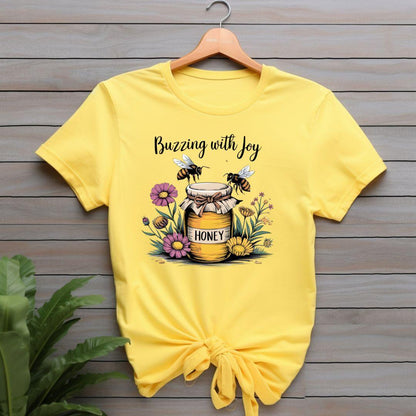 Buzzing with Joy T-shirt - Beebloomify